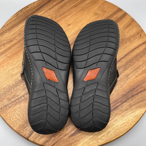 Born Mules Mens Size 8 M Black Pebbled Leather Slip On Loafers Comfort Shoes - Picture 7 of 8