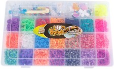 Loom Bands Set 5600tlg Box Zubehör Loom Bänder Bastelset Geschenk NEU
