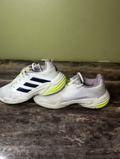 Adidas Barricade 13 Tennis Pickleball Shoes White Green IH0514 Womens Size 7