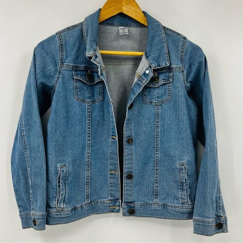 Carters Blue Denim Jacket Girls Classic School Time Lightweight Size 14 - Picture 2 of 6