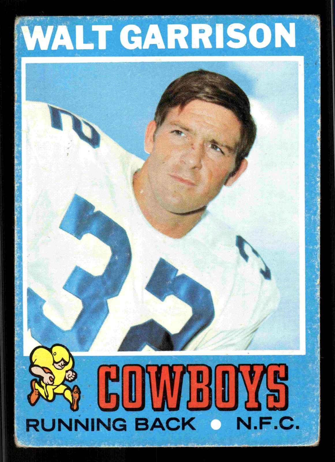 1971 Topps Walt Garrison RC #8 - Dallas Cowboys
