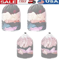 Mesh Laundry Bags Washing Machine Drawstring Bags Delicates & Organization New