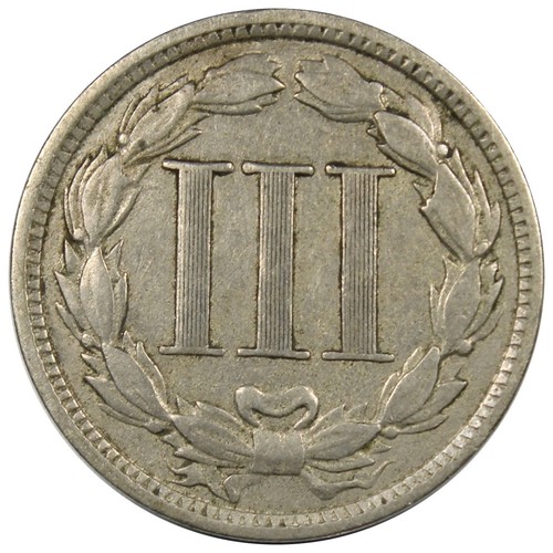 1881 Three Cent Nickel XF+ EXTRA FINE Condition Circulated A2624 - Picture 2 of 2