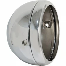 Emgo 5 3/4in. Lucas Style Side Mount Headlight Shell - Chrome Motorcycle