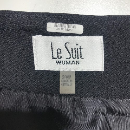 Le Suit Pencil Skirt Womens 20W Expandable Waistband Ruffle Peplum Style Career - Picture 6 of 13