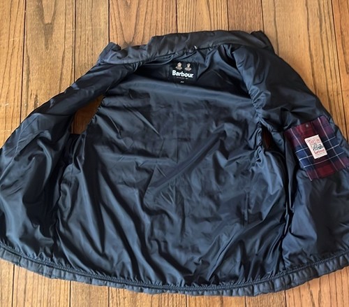 Barbour Men's Charcoal Gray Henley Diamond Quilted Gilet Full Zip Vest XXL - Picture 14 of 16