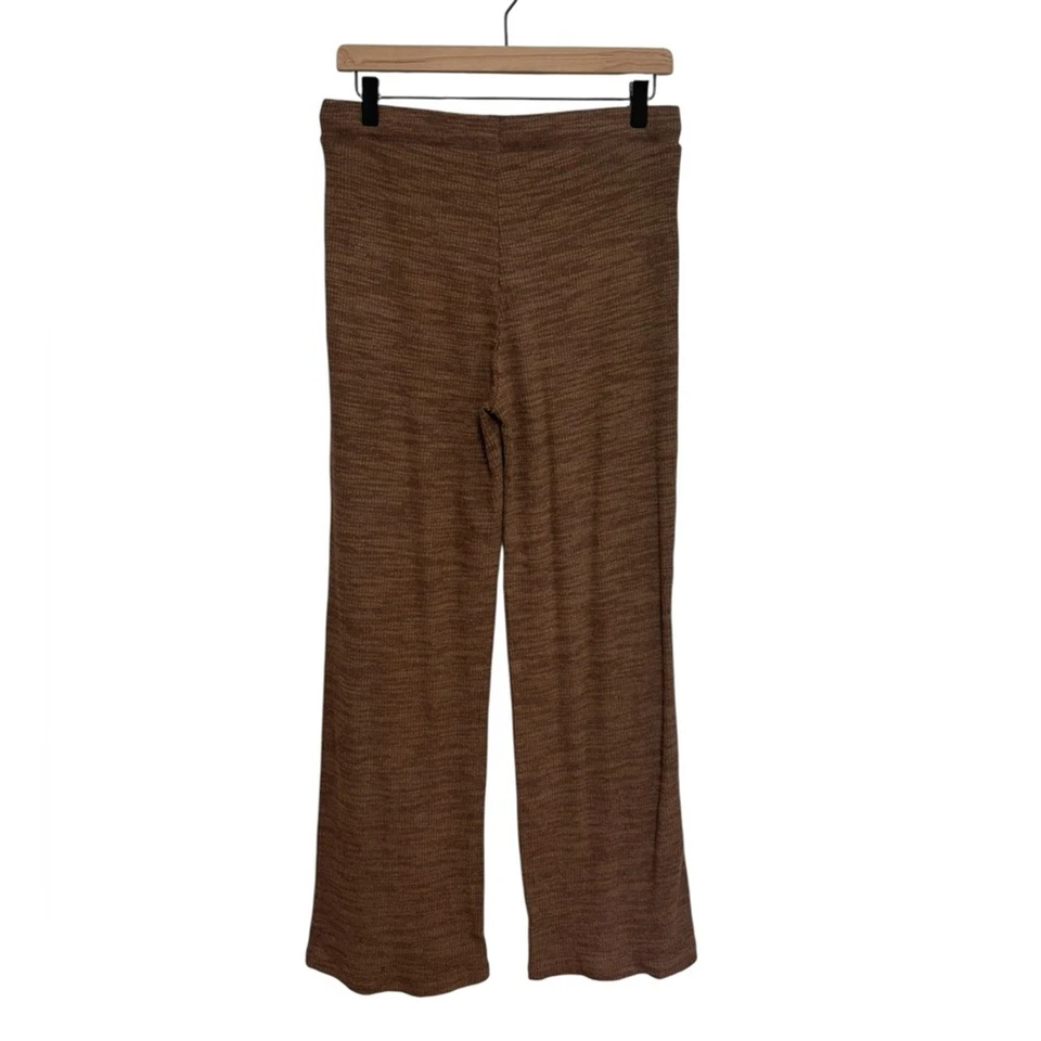 NUEVO CON ETIQUETAS Pantalones Anchos Cintura Alta Tejido Acanalado Acogedores Azul Marino Antiguo Niñas - Talla XXL (18) Foto 2 de 4