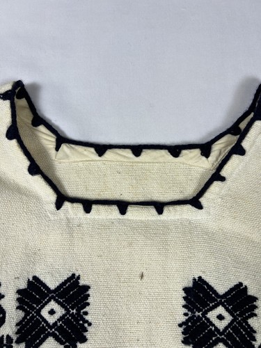 Vintage Huipil Dress Womens Medium Embroidered Mexican Folk Boho Ethnic 70s - Picture 14 of 14