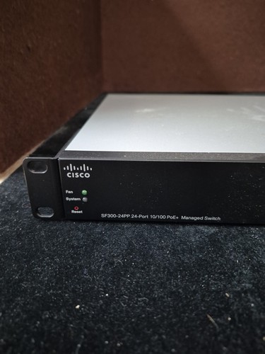 Cisco SF300-24PP-K9-NA-RF 24-Port 10/100 PoE+ Managed Gigabit Switch Untested - Picture 2 of 8