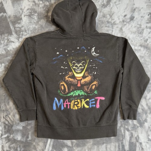 Sudadera con Capucha Pullover Espeluznante ChinaTown Market Talla Grande Halloween Manga Larga Negra - Imagen 6 de 7