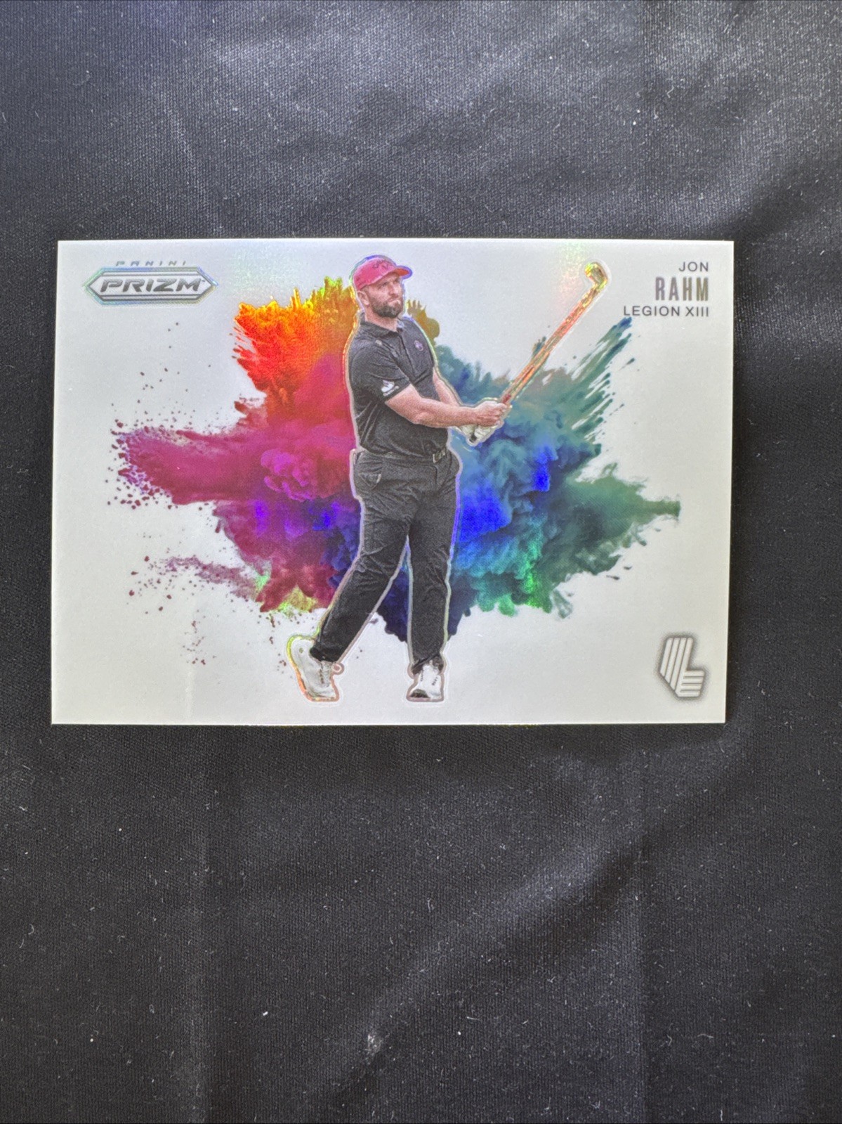 2025 Panini Prizm Liv Golf Jon Rahm Colorblast Case Hit Ssp Rare