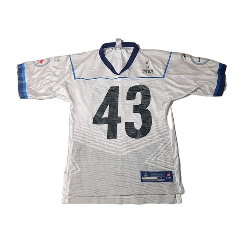Pittsburg Steelers Vtg SUPER BOWL XLV Reebok NFL "Onfield" Jersey TROY POLAMALU - Picture 2 of 8