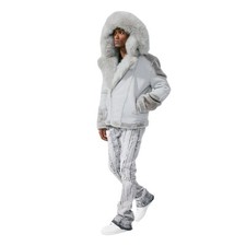 Jordan Craig Men El Jefe Shearling Moto Jackets Artic Wolf 