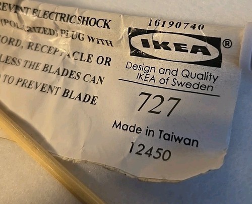 IKEA Metal E-86924 -89 Portable LAMP- Wall Mount Or Desk Top. Blue - Picture 8 of 15