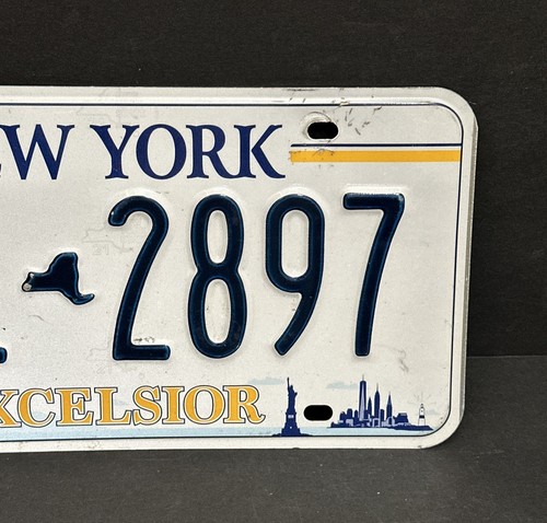 NEW YORK EXCELSIOR LICENSE PLATE LAL - 2897 — GOOD, CRAFT GRADE - Picture 6 of 22