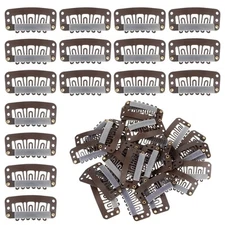 30 PCS 33mm Wig Clips, U Shape Hair Extension Clips Snap Hair Clip Wig Combs ...