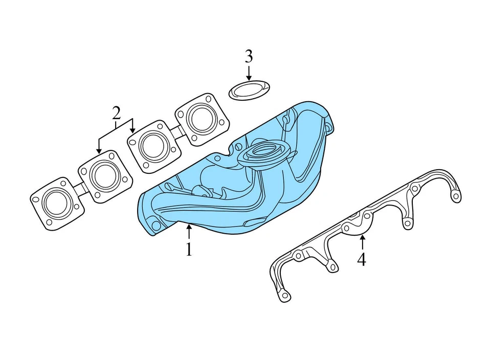 BMW M850I XDRIVE 2019-2024 4,4 L - colector de escape izquierdo 8681197 Foto 3 de 4