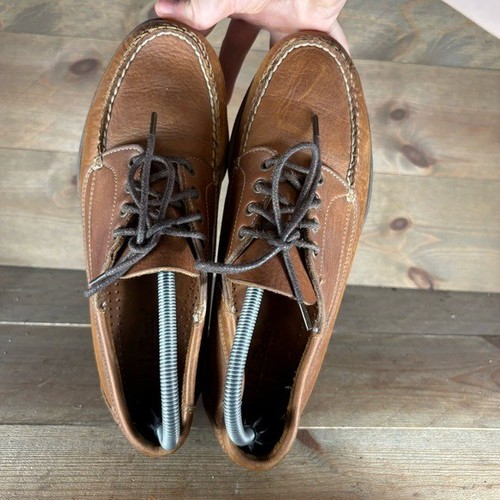 Zapatos ll bean para hombre talla 9.5 cuero marrón comodidad barco causal mocs - Imagen 6 de 8