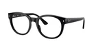 Ray-Ban ORX7227 2000 Black Round Unisex Eyeglasses 53-21-145