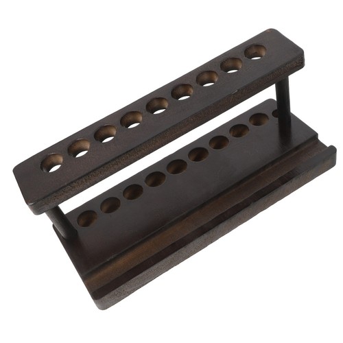 Wooden Pen Holder Office Mobile Phone Display Stand Cell with Hole - 第 10/12 張圖片