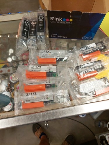 270XL/271 XL Ink Cartridges 10 Pack black & Gray Kingjet Not Original Box - Zdjęcie 12 z 13