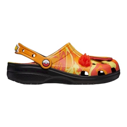 Crocs Pokemon Charizard Classic Clogs Size Mens 9 Women 11 Orange Yellow Shoes - Picture 5 of 6