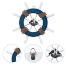 Captain Ruder hängender Orament Holz Retro Schiffsrad Wanddekoration