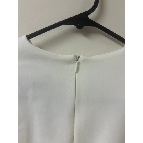 Nife ärmellos weiß Maxi langes Kleid Tanktop formell Braut Hochzeit pur - Bild 3 von 6