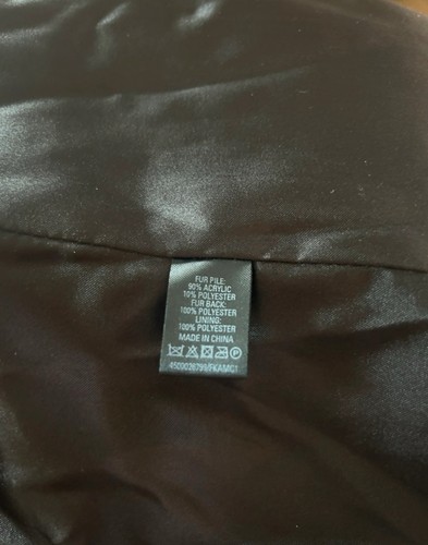 Oasis braune Kunstfelljacke Gr. M Leopardenmuster Kurzmantel Y2K Glam Style - Bild 8 von 8