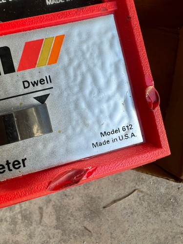 Vintage actron Dwell Tachometer model 612 Original Box / Manual (UNTESTED-AS IS - Picture 3 of 11