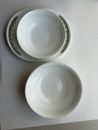 Corelle Spring Blossom Green Crazy Daisy BowlsPlate Vintage Set Pyrex Compatible - Bild 2 von 2