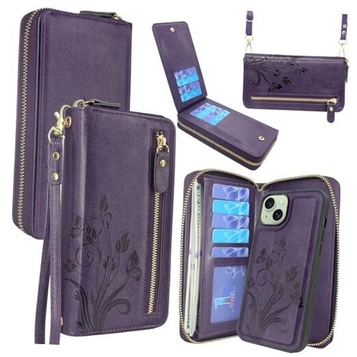 Lacass Case Compatible with iPhone 15 Plus/iPhone 14 Plus, Crossbody Dual