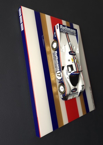 1/18 Porsche 962 C #17 Rothmans 1987 Le Mans Win Spark Wall Hanging Model Mount - Picture 2 of 11