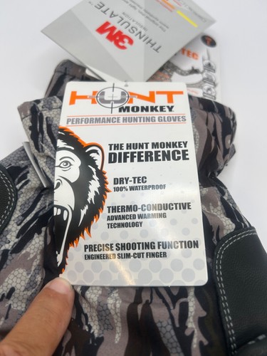 Hunt Monkey Performance Hunting Gloves Thinsulate 60-140g Insulation Large NWT - Picture 6 of 11