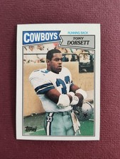 TONY DORSETT Dallas COWBOYS 1987 TOPPS Football 🏈 Card #263
