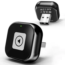 Wireless CarPlay Adapter,2-in-1 CarPlay & Android Auto Adapter, Plug & Play A...