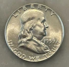 1959-P Franklin Half Dollar - BU - Brilliant Uncirculated - 90% Silver