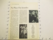 NTA TV show movie photo 1950s NO PLACE FOR JENNIFER Janette Scott Leo Genn NTA TV show movie photo 1950s NO PLACE FOR JENNIFER Janette Scott Leo Genn