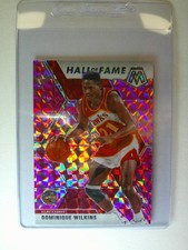 2019-20 Panini Mosaic - Hall of Fame Dominique Wilkins #294 Pink Camo Prizm 