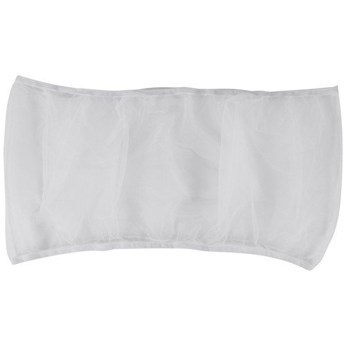 Bird Cage Cover Seed Catcher Bird Cage Mesh Net Cover Skirt Guard (White-M) Q8H8