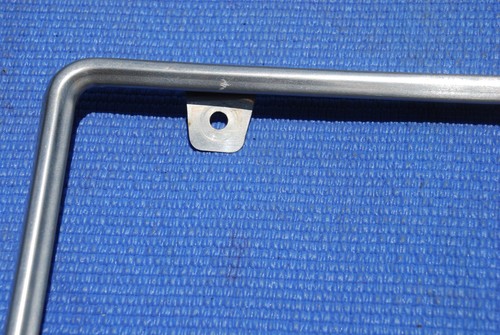 VINTAGE 1970's METAL CHROME LICENSE PLATE FRAME-NO LOGO - Picture 2 of 11