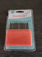 ImpressArt Basic Letter 3mm Lowercase Sans Serif Metal Stamp Set