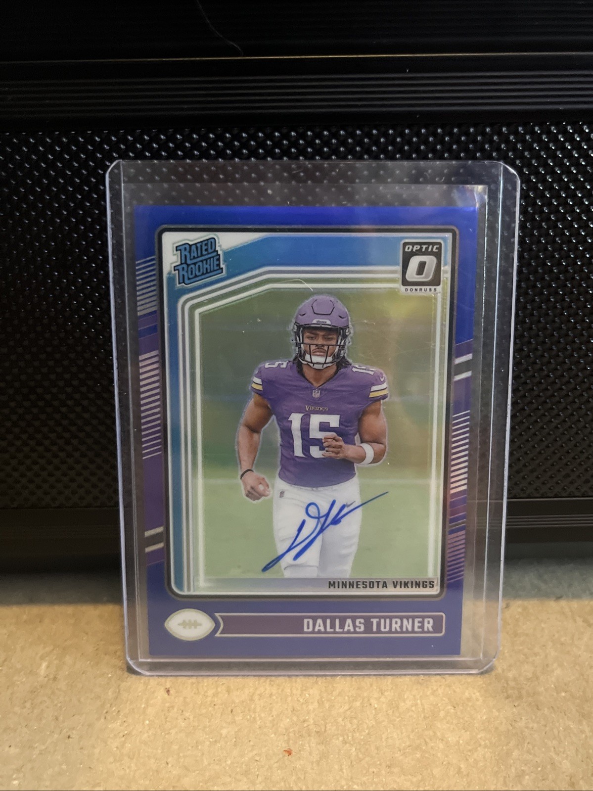 2024 Optic Blue #224 Dallas Turner RC Auto /99