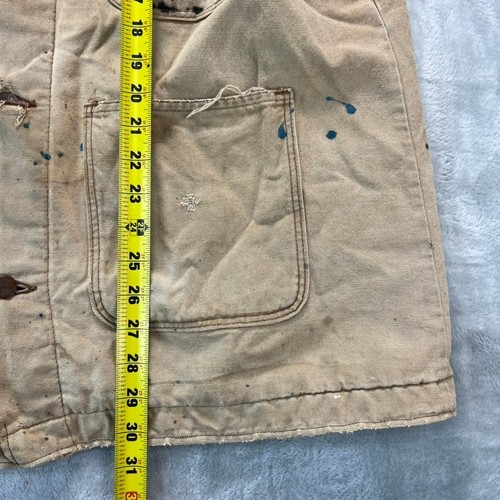 VTG BIG BEN Chore Coat Canvas Blanket Lined Mens Size 44 Regular Tan Workwear - Picture 14 of 22