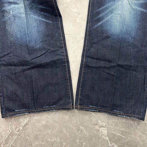 Jeans Vintage Ed Hardy Uomo 46x34 Dead Stock Baggy Christian Audigier y2k Teschio - Foto 17 di 19