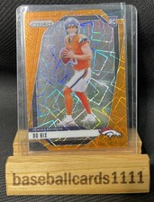 2024 Panini Prizm - Rookies Bo Nix #309 Orange Lazer Prizm (RC)  Color Match F2