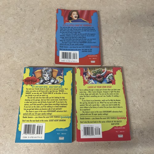 Lot of 3 Vtg Give Yourself Goosebumps Books R.L. Stine Horror 7, 14, 17 - Picture 2 of 3