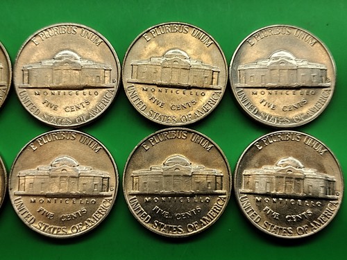 8 X BU 1960P-63D  Jefferson Nickel Run. Actual Coins.  - Picture 6 of 6