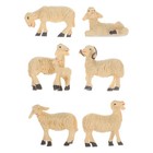 6Pcs Resin Sheep Ornaments Hübsche Gartendekoration Home Microlandscape Supplies