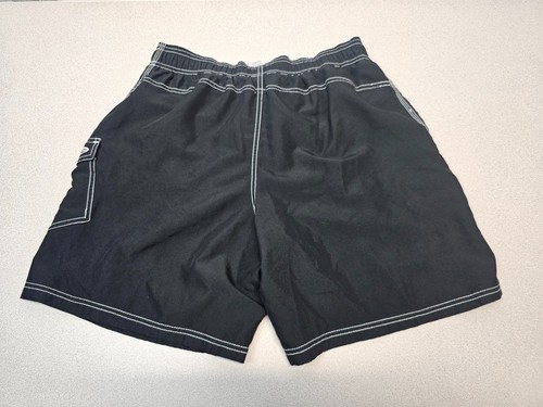 Champion Mens Size XL (34") Black Solid Swim Trunks Lined Draw String Pockets - Picture 5 of 6